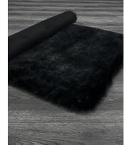 Makine Kaymaz Yıkanabilir Siyah Bohem Salon Halısı Mutfak Halısı Koridor Halısı Yolluk Siyah