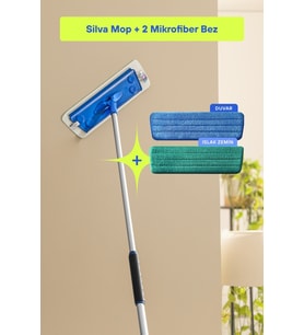 Ultrafiber Mop 2’li Set, Çok Yönlü Temizlik İçin Ideal, Pratik ve Dayanıklı