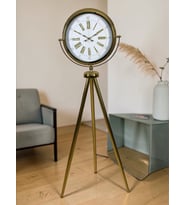 River World Ayaklı Saat Tripod Gold Aura