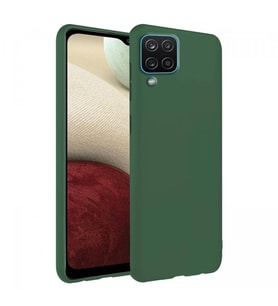 Samsung Galaxy M12 İnce Mat Silikon Kılıf Haki