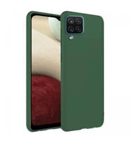 Samsung Galaxy M12 İnce Mat Silikon Kılıf Haki