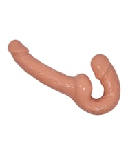 Çift Taraflı Partner Penis Süper Gerçekçi Strapless (Ten)