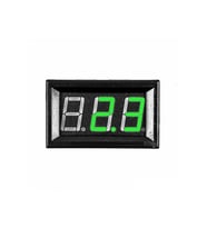 0.56" 0-100V 3 Kablolu DC Yeşil Dijital Voltmetre - Hassas ve Kullanışlı