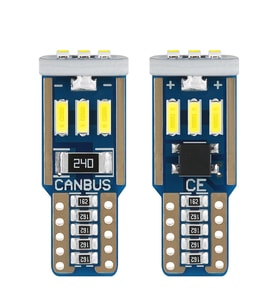Dekoratif led ampul T10-24SMD 12V çift - beyaz / LAAM860