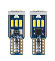 Dekoratif led ampul T10-24SMD 12V çift - beyaz / LAAM860