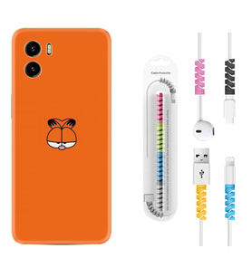 Vivo Y15S Y32 Y33S Y51 Y53S Kılıf Kablo Koruma Spiral Silikon Garfi 1733