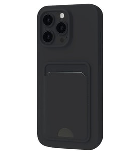 Newface Apple iPhone 16 Pro Kılıf Kelvin Kartvizitli Silikon - Siyah