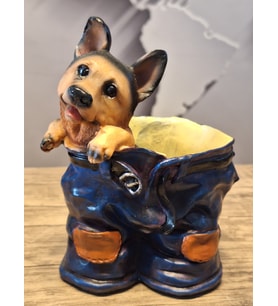 KÖPEK FİGÜRLÜ BİBLO KALEMLİK