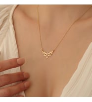 925 Ayar Gümüş Lotus Çiçeği Kolye