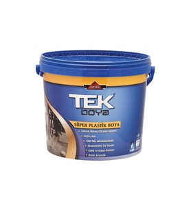 TEK SÜPER PLASTİK BOYA SİYAH 20 KG