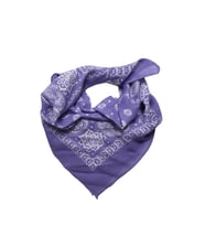 Lila Paisley Desenli Kare Fular