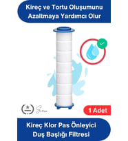 #Filtre 1 Adet Duş Başlığı Filtresi Kireç Klor Pas Önleyici Yedek Filtre Seti Pamuk Su Arıtma Kartuş
