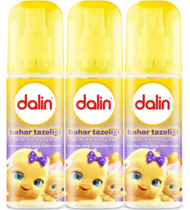 Dalin Bebek Kolonyası 150ML Bahar Tazeliği (Manolya-Ylang,Ylang-Amber Kokulu) (3 Lü Set)