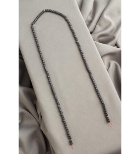 Hematit Doğal Taş Mat Gri Küp Kesim 3x3mm Dizi [AA]