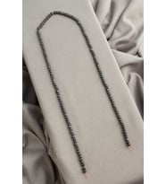 Hematit Doğal Taş Mat Gri Küp Kesim 3x3mm Dizi [AA]