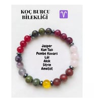 Koç Burcu Doğaltaş Unisex Bileklik
