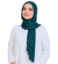 Penye Boyun Kapamalı Şal Başörtü Hazır Giyim Turban Esnek Jersey Şal