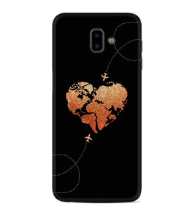 Samsung J6 Plus J7 Prime J7 Pro M20 Kılıf Desenli Silikon Plane Heart 1721