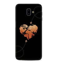 Samsung J6 Plus J7 Prime J7 Pro M20 Kılıf Desenli Silikon Plane Heart 1721