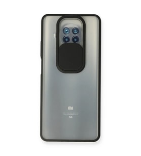 Xiaomi Mi 10t Lite Kılıf Palm Buzlu Kamera Sürgülü Silikon - Siyah