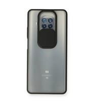 Xiaomi Mi 10t Lite Kılıf Palm Buzlu Kamera Sürgülü Silikon - Siyah
