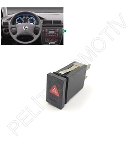 Passat B5 Dörtlü Flaşör Düğme 3B0953235E (1997-2000)