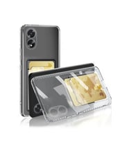 Newface Oppo A38 Kılıf Kart Şeffaf Silikon - Şeffaf