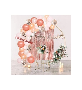 Çıtıpıtıstore Rose Gold Balon Zincir Set