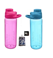 VipStar Okul Su Matarası Suluk (650ml) 2li Matara Ve Alışveriş Çantası