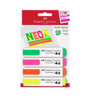 Faber-Castell Tekstil Markörü Neon 4'lü