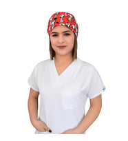 Kırmızı Snoopy Desenli Doktor Hastane Hemşire Bone