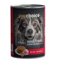 Pro Choice Kuzu Etli Sekersiz Ezme Yetiskin Köpek Konservesi 400gr*24 ADET