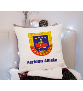 Jandarma Yastık Kişiye Özel