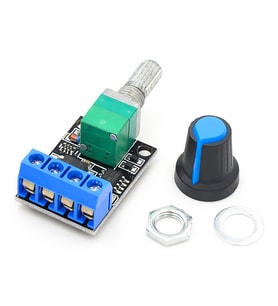 5V/16V 10A Mini DC Motor Sürücü Hız Kontrol Devresi 0-%100 Pot Kontrollü Pwm Açma Kapama Butonlu
