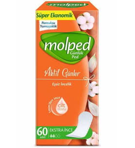 Molped Günlük Ped Extra İnce 60 Adet
