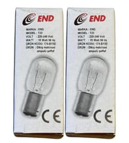End 15W B15D Duylu Dikiş Makinesi Ampulü (2 Adet)