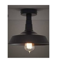 Rsylight Retro Metal Dekoratif Rustik Siyah Tavan Plofyoner  Avize