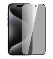 ALLY İPhone 15 Pro 3D Full Privacy Gizlilik Cam Ekran Koruyucu Anti-Spy (Siyah)