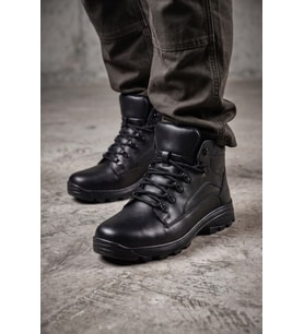 Siyah Güvenlik Personeli Botu - Taktik Unisex İş Güvenliği Bot Kaymaz Taban