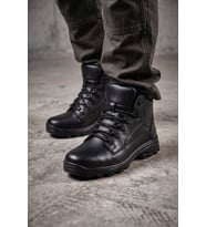 Siyah Güvenlik Personeli Botu - Taktik Unisex İş Güvenliği Bot Kaymaz Taban