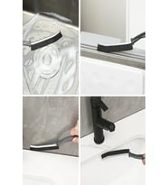 İnce Kıl Temizlik Fırçası Banyo Mutfak Pencere Oluk Klozet Kenarı Kavisli Detay Temizleme Fırçası