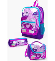 Coral High Kids Mor Pembe Unicorn Desenli 3’lü Okul Çanta Seti SET0123708
