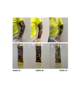 Kızlar Serisi 3 çift 6 adet Giyilebilir Dövme Sleeve tattoo  Set27