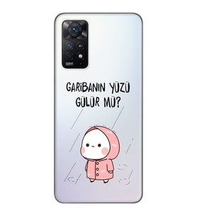 Xiaomi Redmi Note 11 PRO Uyumlu Garibanın Yüzü Gülür mü? Tasarımlı Şeffaf Telefon Kılıfı