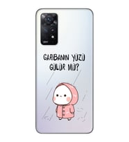 Xiaomi Redmi Note 11 PRO Uyumlu Garibanın Yüzü Gülür mü? Tasarımlı Şeffaf Telefon Kılıfı
