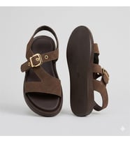 Kindep (Park Moda) Rahat Kadın Sandalet KAHVE