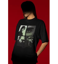 Tasarım Justin Bieber Şarkıcı Baskılı Unisex Oversize Tişört