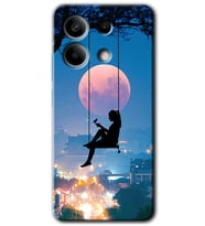 Redmi Note 13 4G Kılıf HD Desen Baskılı Kılıf - Yalnız Kadın