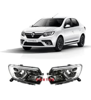 Renault Symbol 2016 Sonrası Uyumlu LED'li Ön Far Sağ