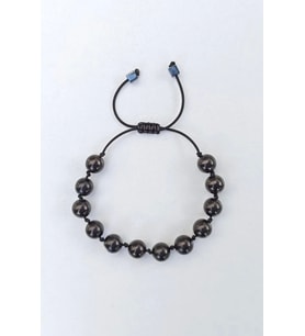 Doğal Şungit Bileklik Shungite Makrome Ayarlı 407-4